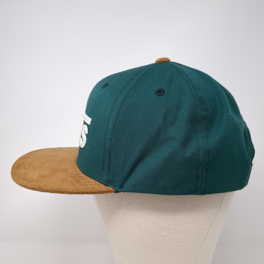 VANS Off The Wall Snapback Hat Green One Size Adjustable Embroidered 6 Panel - Picture 3 of 10